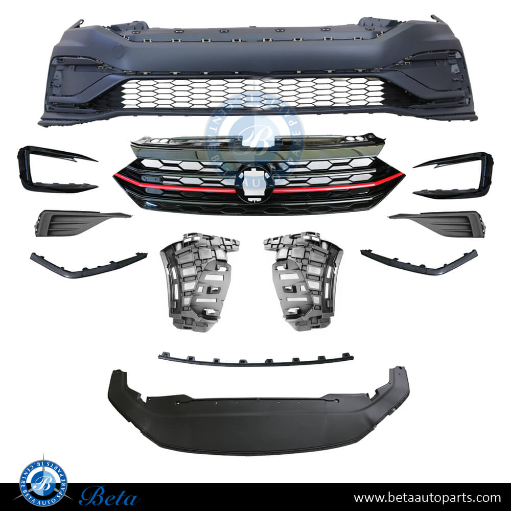 Front Bumper assembly for Volkswagen Jetta GLI 2019-Up models, Part Number 17A807217F Front Bumper assembly for Volkswagen Jetta GLI 2019-Up models, Part Number 17A807217F